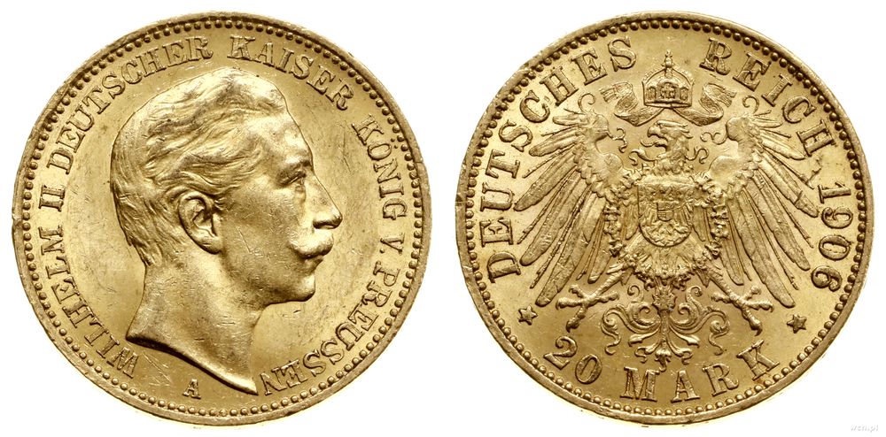 Niemcy, 20 marek, 1906 A