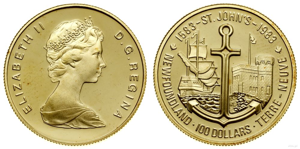 Kanada, 100 dolarów = 1/2 uncji, 1983