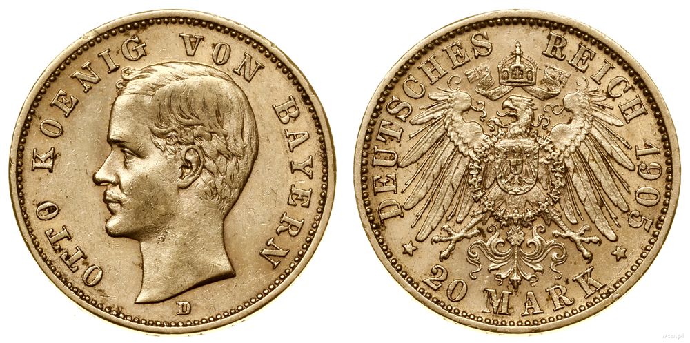 Niemcy, 20 marek, 1905 D
