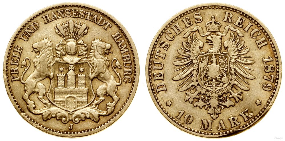 Niemcy, 10 marek, 1879 J