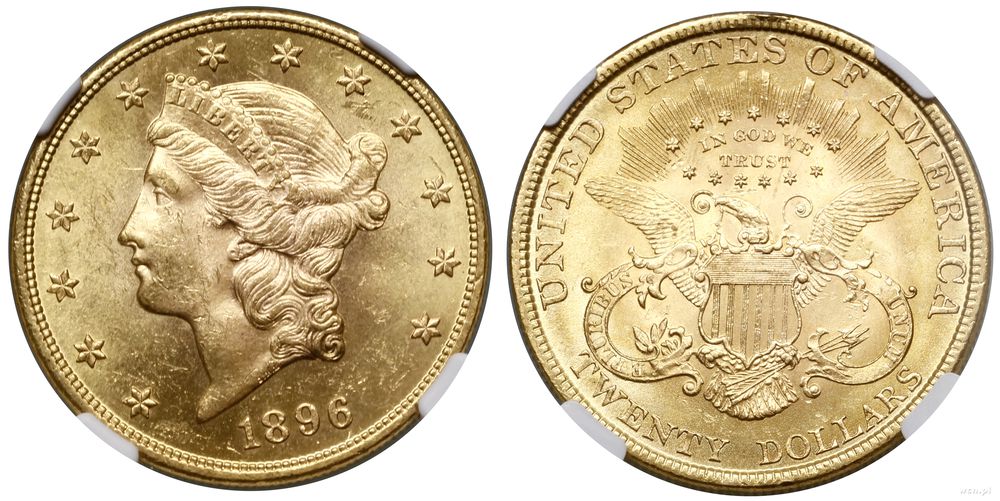 Stany Zjednoczone Ameryki (USA), 20 dolarów, 1896