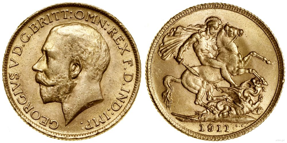 Wielka Brytania, 1 funt (1 sovereign), 1911