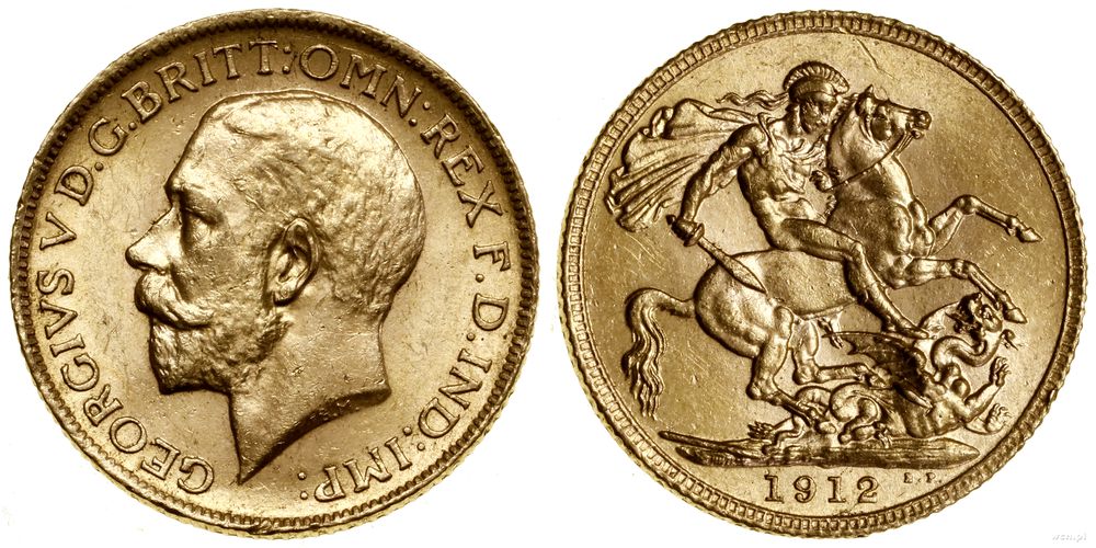 Wielka Brytania, 1 funt (1 sovereign), 1912