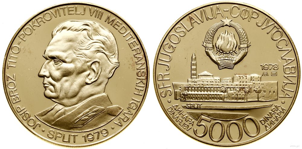 Jugosławia, 5000 dinarów, 1978