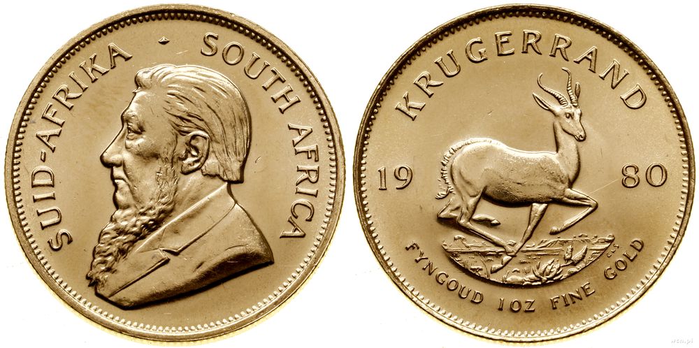 Republika Południowej Afryki, 1 krugerrand = 1 uncja, 1980