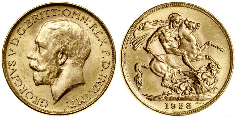 Republika Południowej Afryki, 1 funt (1 sovereign), 1928 SA