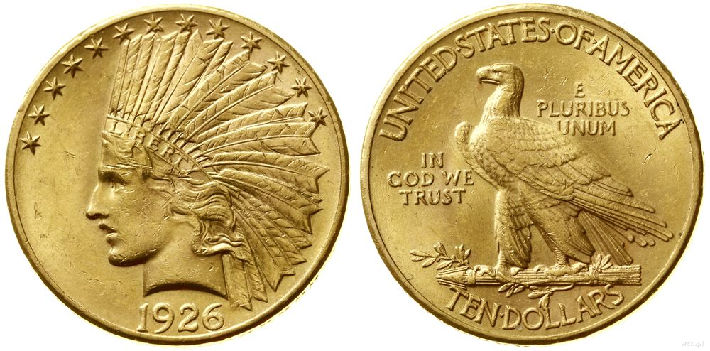 Stany Zjednoczone Ameryki (USA), 10 dolarów, 1926