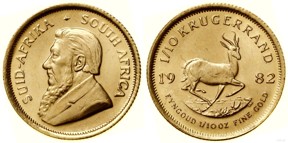 Republika Południowej Afryki, 1/10 krugerranda = 1/10 uncji, 1982