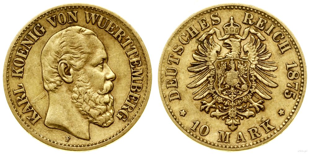 Niemcy, 10 marek, 1875 F