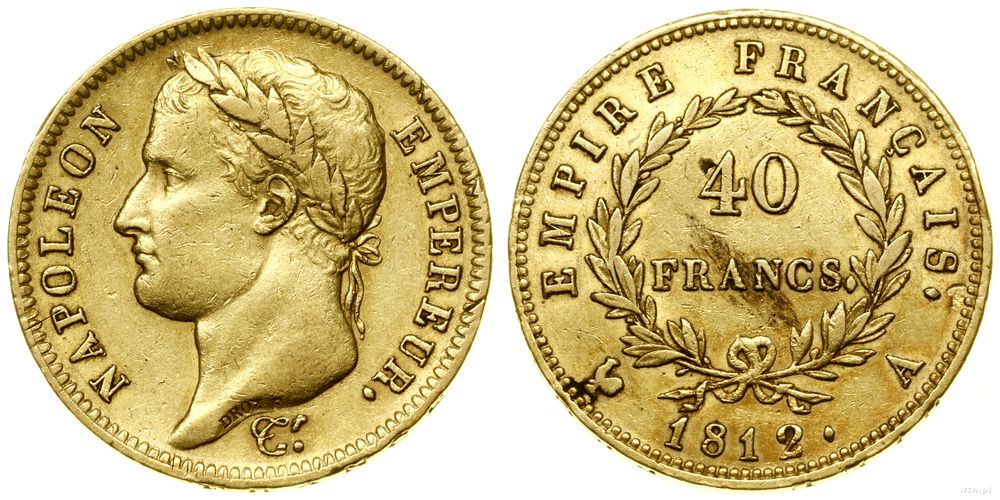 Francja, 40 franków, 1812 A