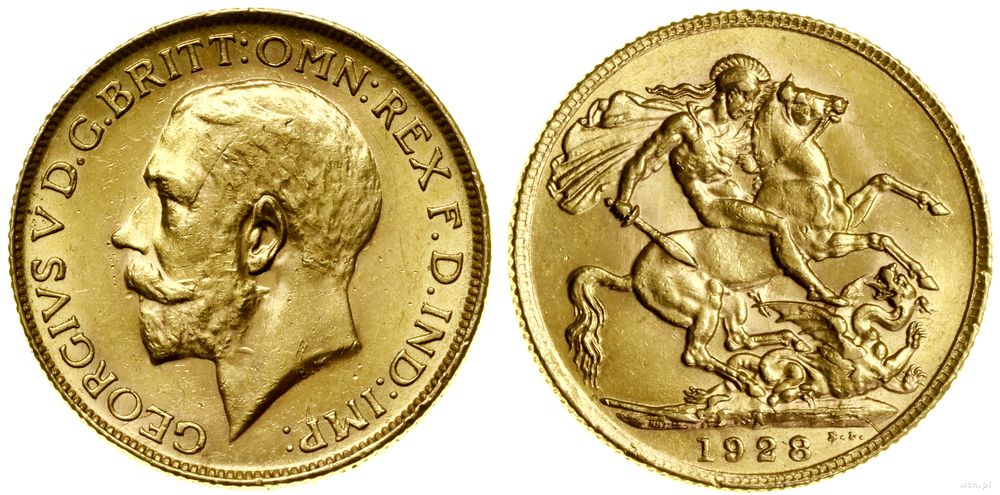Republika Południowej Afryki, 1 funt (1 sovereign), 1928 SA