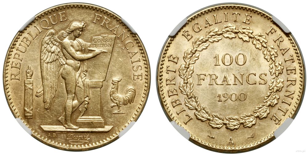 Francja, 100 franków, 1900 A