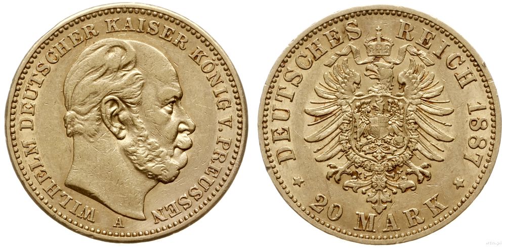 Niemcy, 20 marek, 1887 A