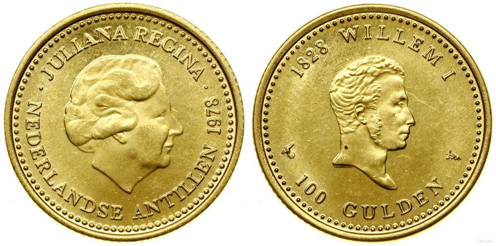 Antyle Holenderskie, 100 guldenów, 1978