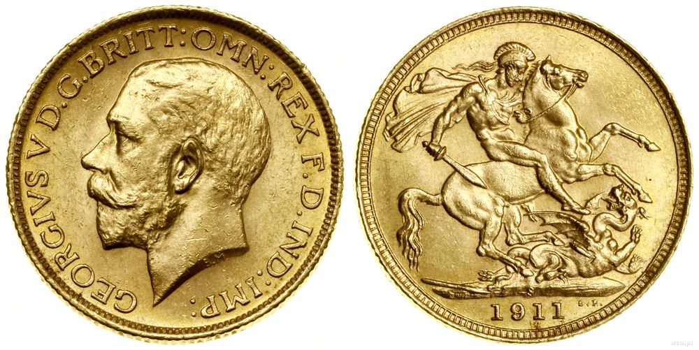 Australia, 1 funt (1 sovereign), 1911 S