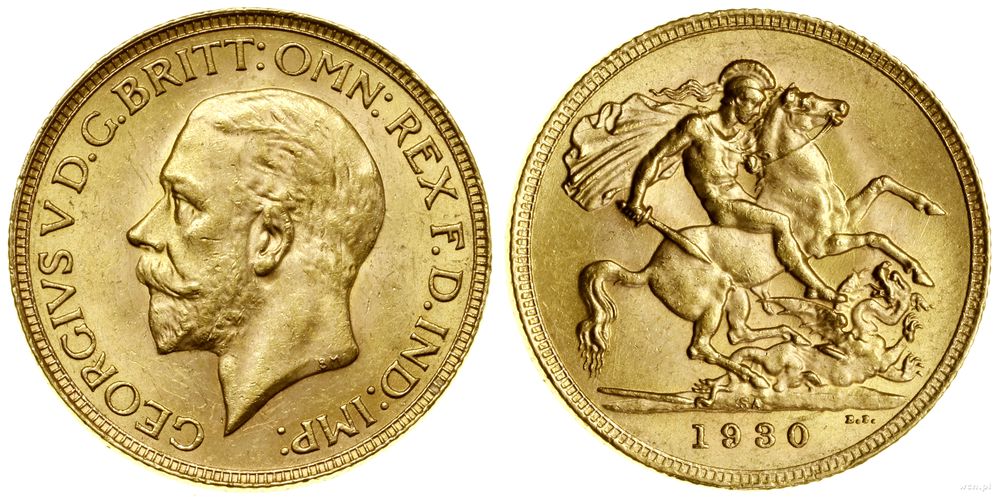 Republika Południowej Afryki, 1 funt (1 sovereign), 1930 SA