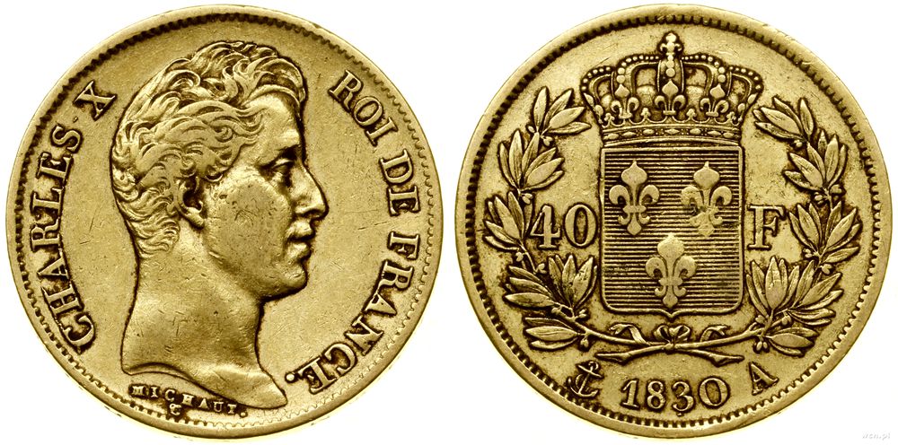 Francja, 40 franków, 1830 A