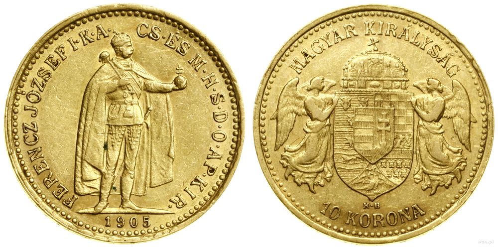 Austria, 10 koron, 1905 KB