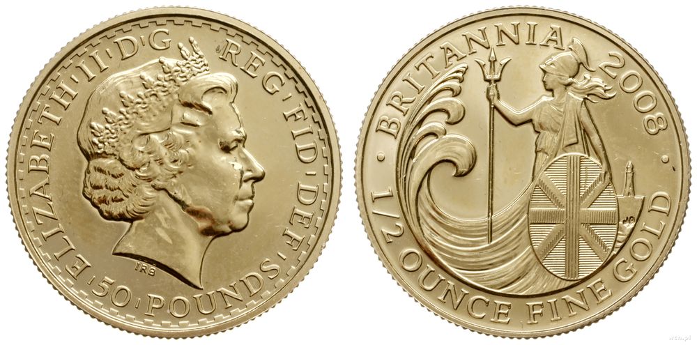 Wielka Brytania, 50 funtów, 2008