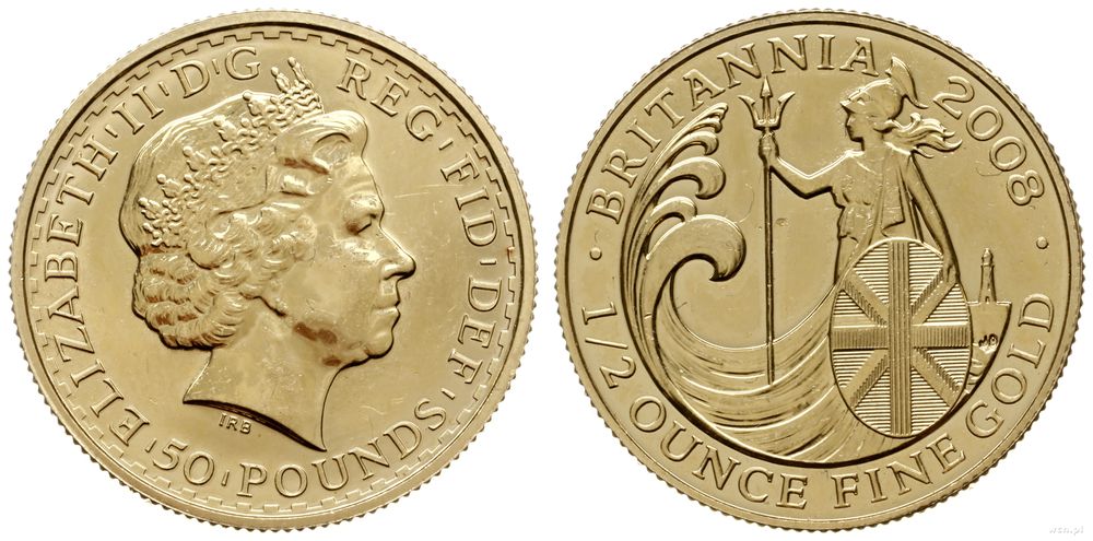Wielka Brytania, 50 funtów, 2008
