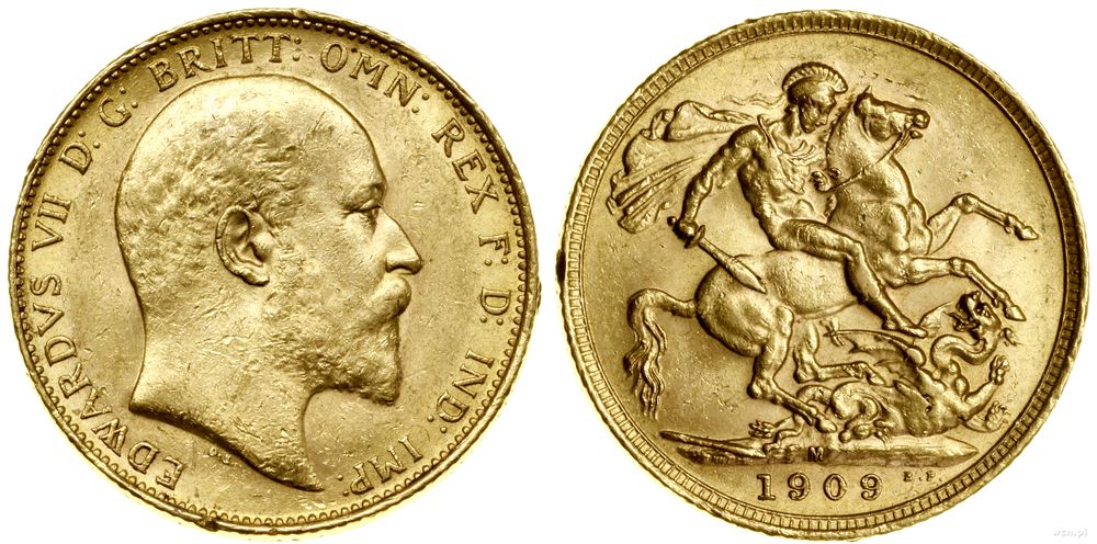 Australia, 1 funt (1 sovereign), 1909 M