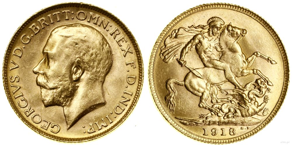 Australia, 1 funt (1 sovereign), 1918 P