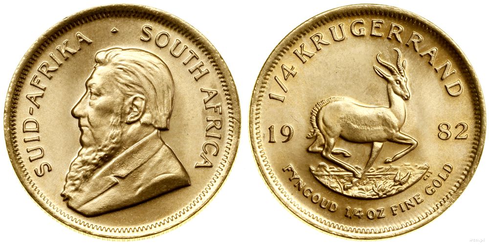 Republika Południowej Afryki, 1/4 krugerranda = 1/4 uncji, 1982