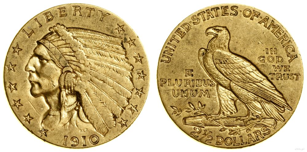 Stany Zjednoczone Ameryki (USA), 2 1/2 dolara, 1910