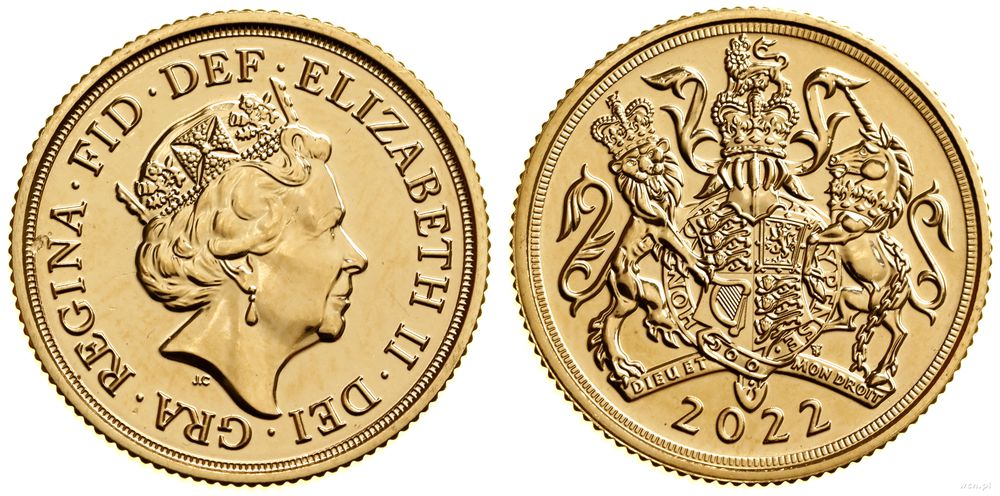 Wielka Brytania, 1 funt (1 sovereign), 2022