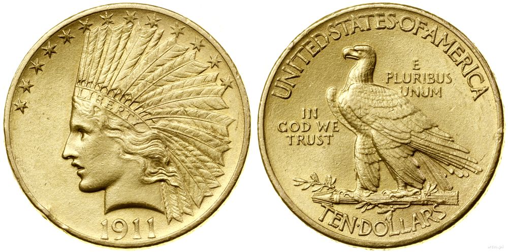 Stany Zjednoczone Ameryki (USA), 10 dolarów, 1911