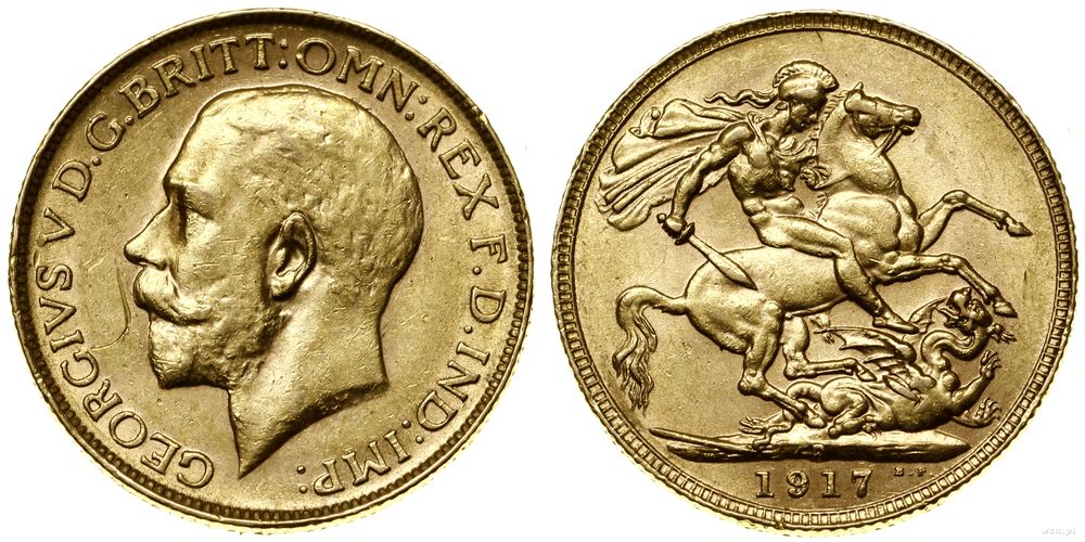 Australia, 1 funt (1 sovereign), 1917 P