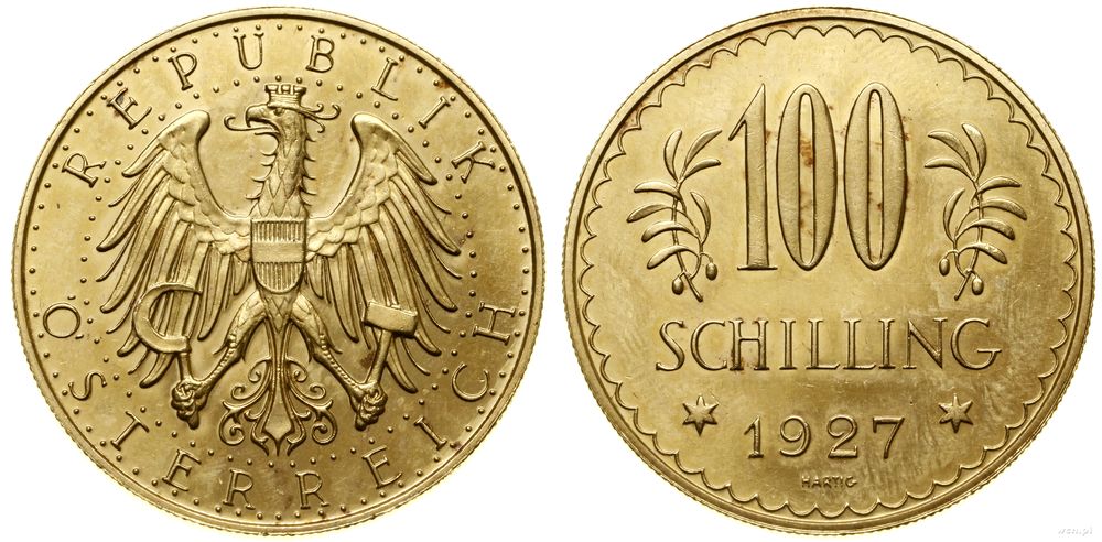 Austria, 100 szylingów, 1927