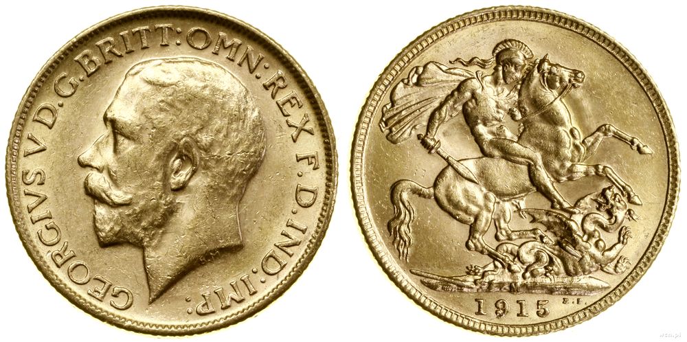 Australia, 1 funt (1 sovereign), 1915 M