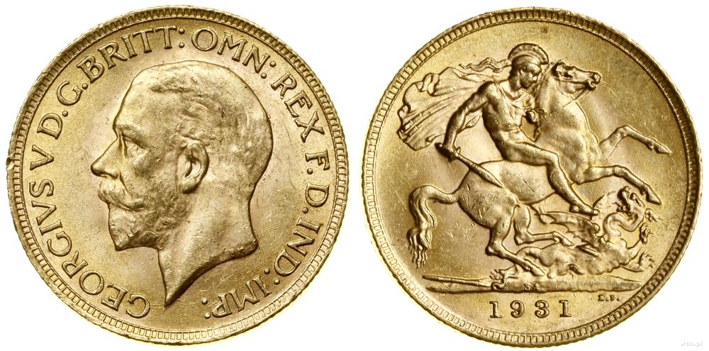 Republika Południowej Afryki, 1 funt (1 sovereign), 1931 SA