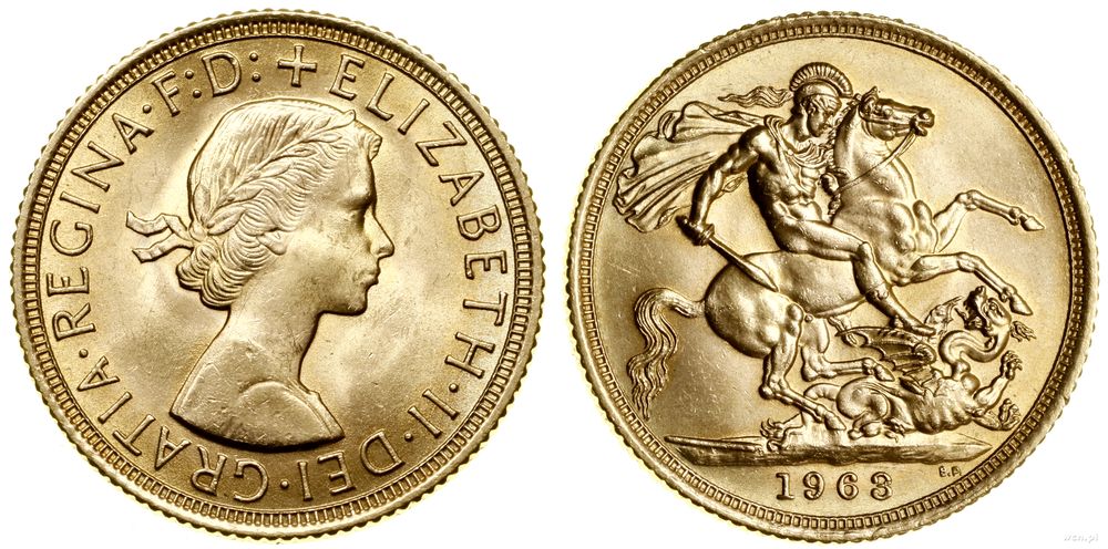 Wielka Brytania, 1 funt (1 sovereign), 1963