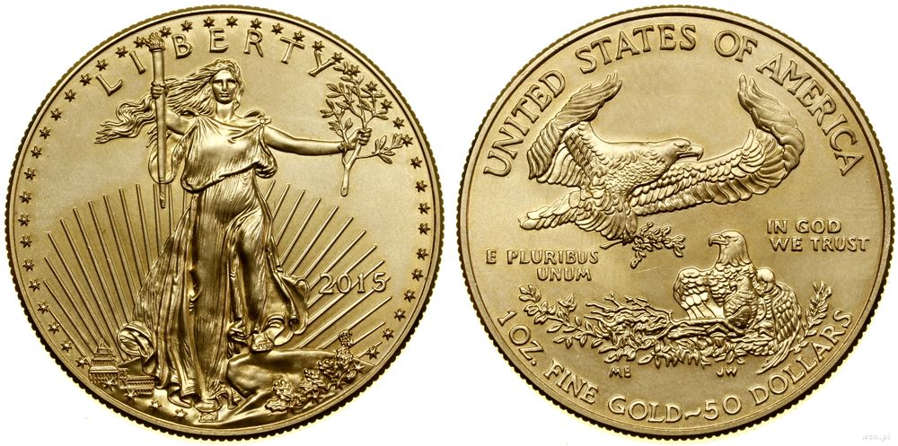 Stany Zjednoczone Ameryki (USA), 50 dolarów = 1 uncja, 2015