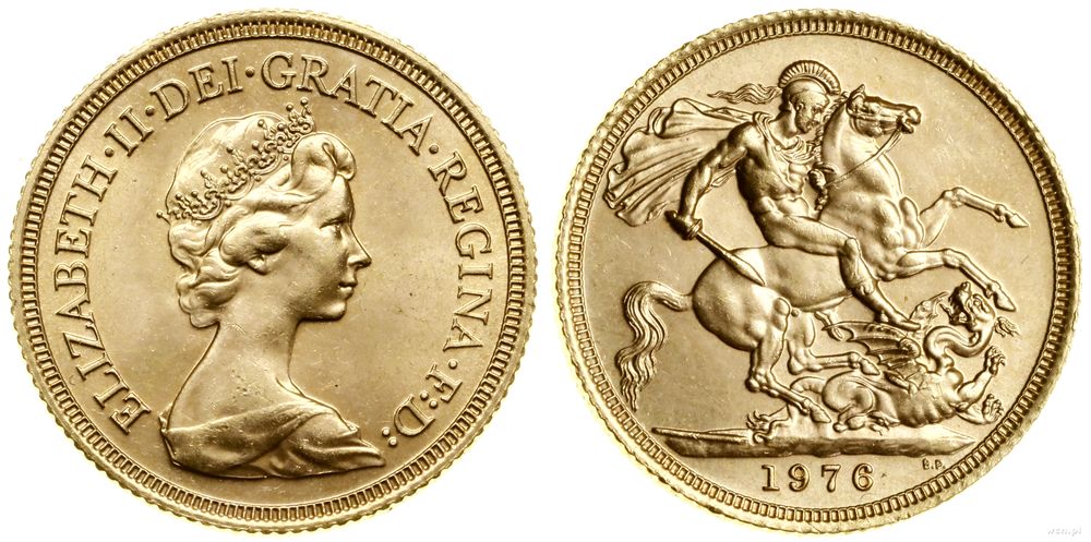 Wielka Brytania, 1 funt (1 sovereign), 1976