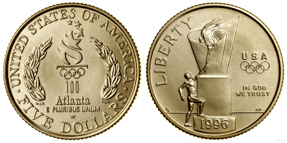 Stany Zjednoczone Ameryki (USA), 5 dolarów, 1996