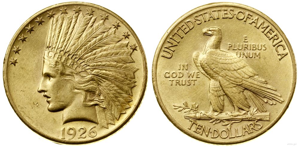 Stany Zjednoczone Ameryki (USA), 10 dolarów, 1926