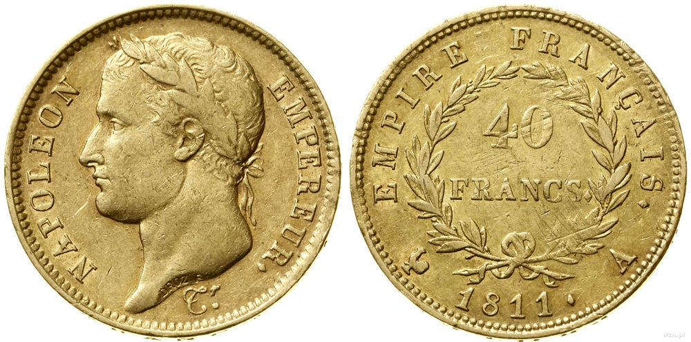 Francja, 40 franków, 1811 A