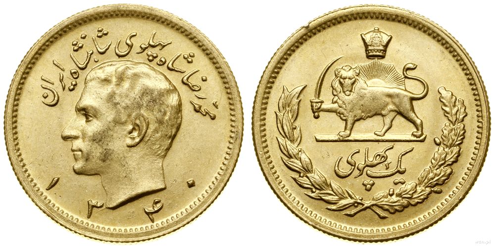 Persja (Iran), 1 pahlavi, 1340 AH (AD 1961)