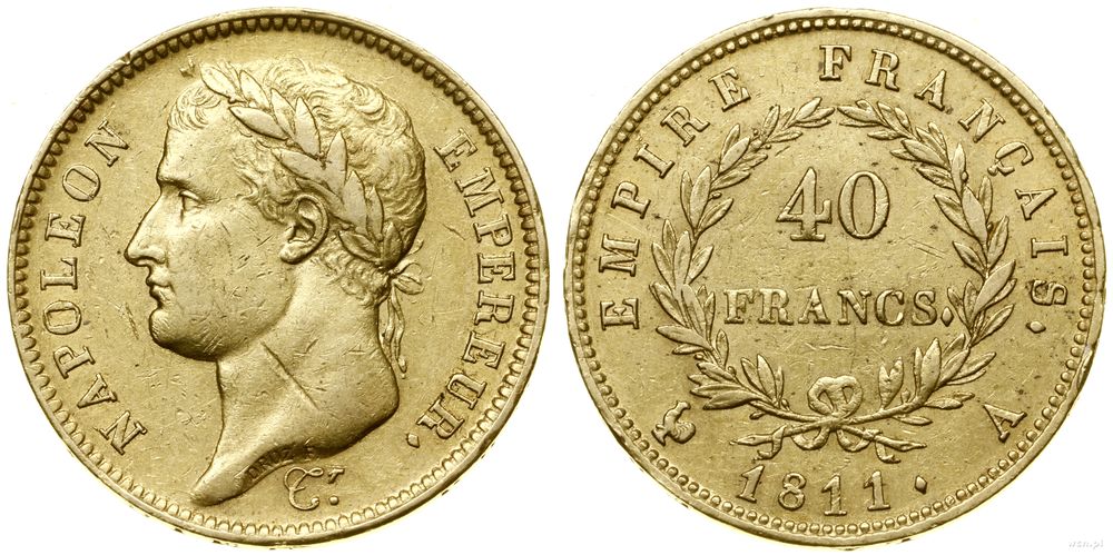 Francja, 40 franków, 1811 A
