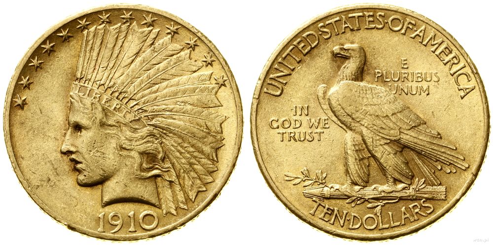 Stany Zjednoczone Ameryki (USA), 10 dolarów, 1910