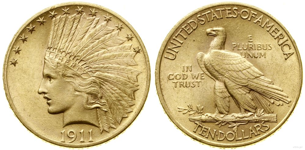 Stany Zjednoczone Ameryki (USA), 10 dolarów, 1911