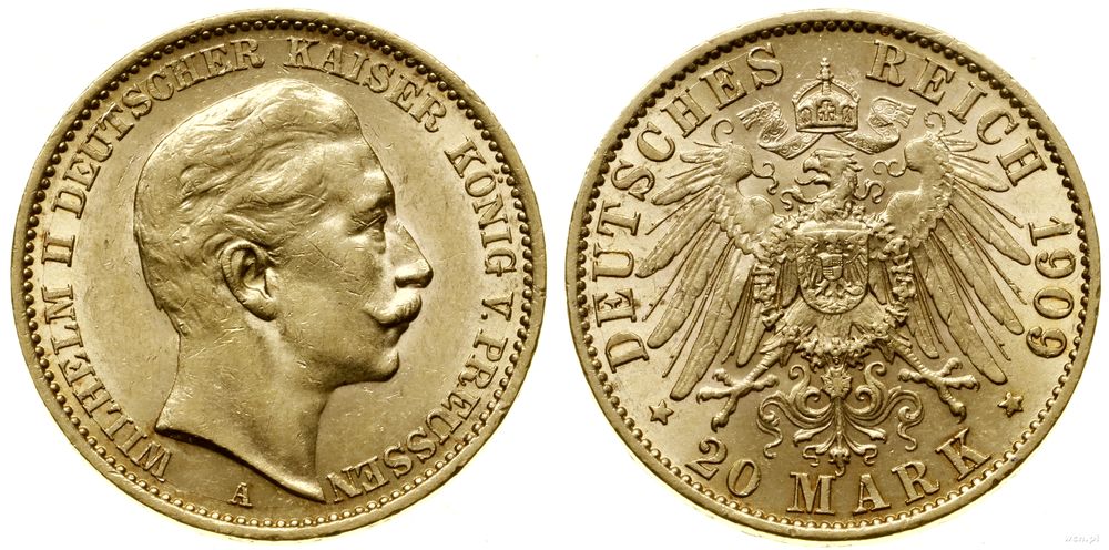 Niemcy, 20 marek, 1909 A