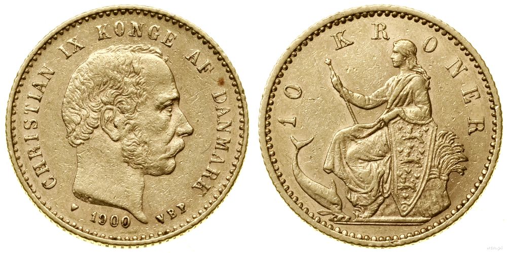Dania, 10 koron, 1900 VBP