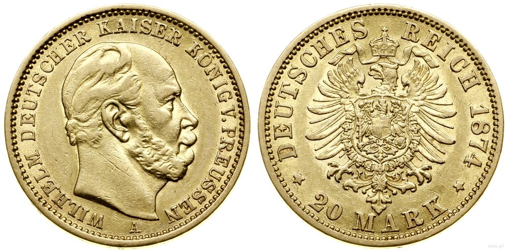 Niemcy, 20 marek, 1874 A
