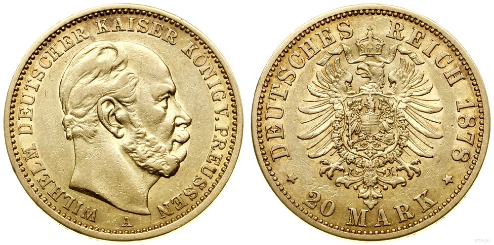 Niemcy, 20 marek, 1878 A
