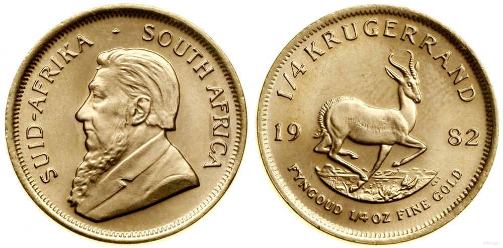 Republika Południowej Afryki, 1/4 krugerranda = 1/4 uncji, 1982