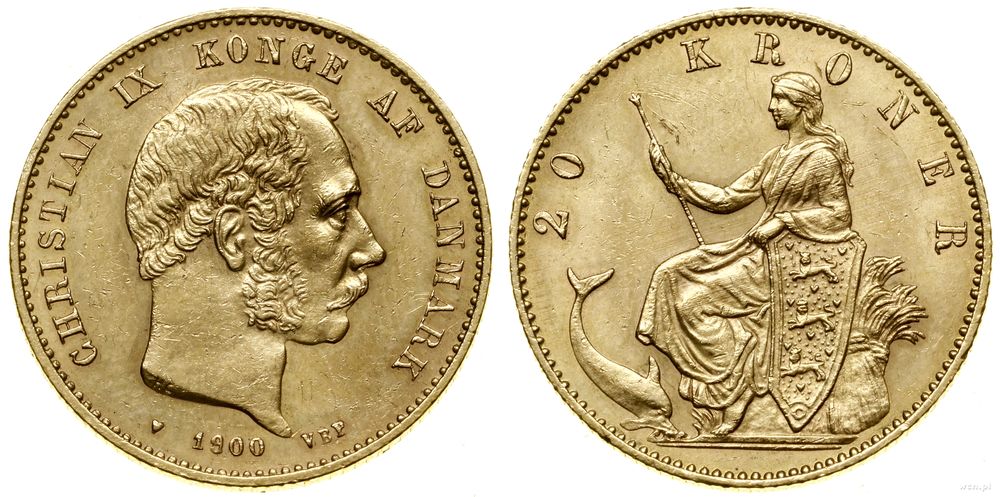 Dania, 20 koron, 1900 VBP